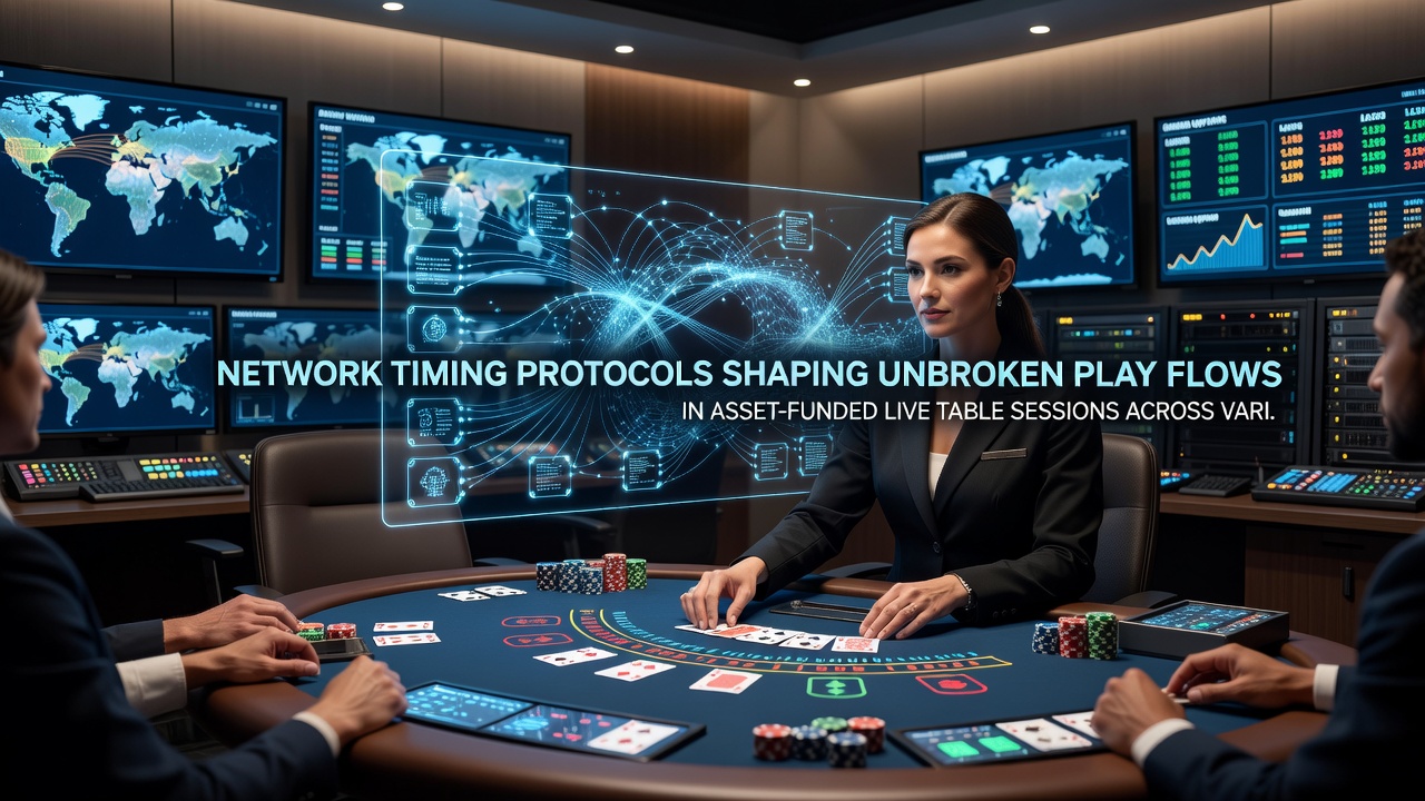 Illustration der Synchronisation von Netzwerkprotokollen für nahtlose Übergänge in Krypto-Live-Tischspielen