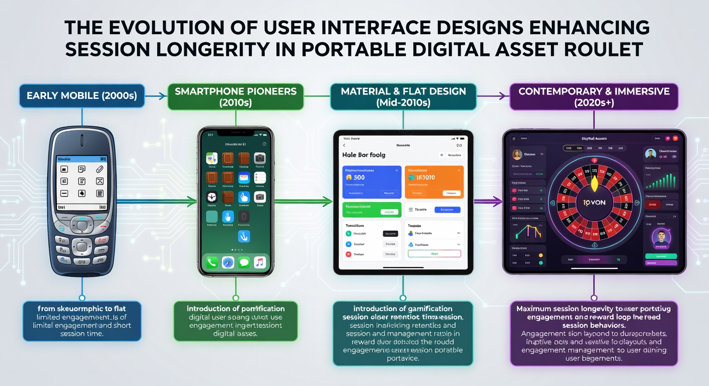 Beispiel einer fortgeschrittenen mobilen Roulette-Oberfläche mit adaptiven UI-Elementen für Krypto-Transaktionen