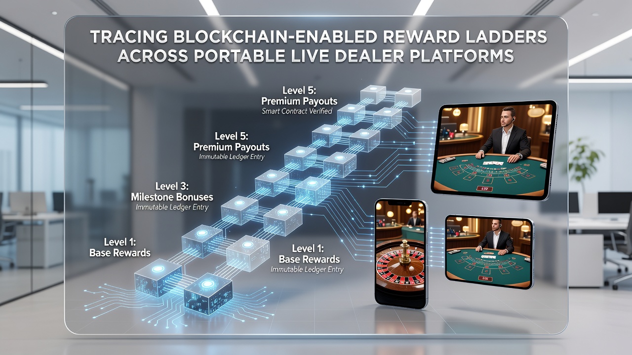 Mobile Live-Dealer-Sitzungen mit Blockchain-Belohnungsverfolgung