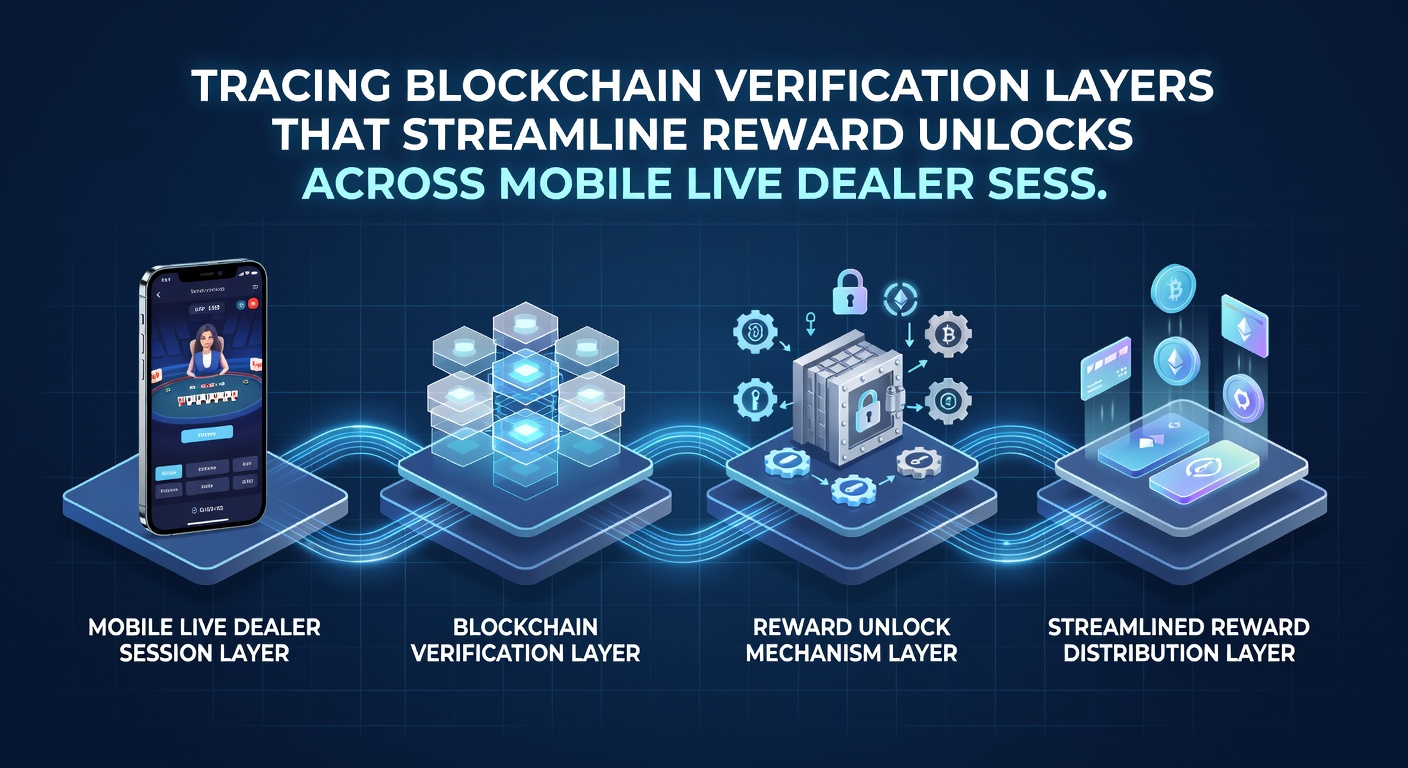 Mobile Live-Dealer-Sitzung mit Blockchain-Verifizierung und Belohnungsfreischaltung