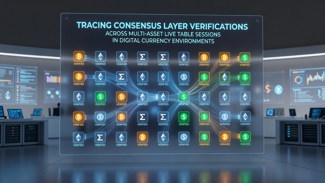 Darstellung von Konsensschicht-Verifizierungen in Multi-Asset-Live-Tischsitzungen mit digitalen Währungen